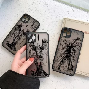 Luxury Black Angel Demon Case For Xiaomi 1