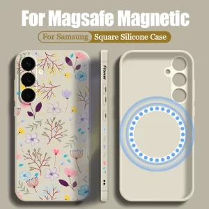 Flower Magnetic TPU Phone Cover for Samsung 1