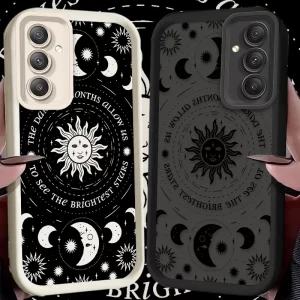 Retro Moon Sun God Soft Silicone Cover for Samsung 1