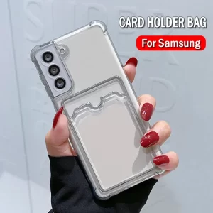 Card Holder Bag Transparent Case for Samsung 1