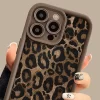 Winter Leopard Print Phone Case with Chain for iPhone 16, 15, 14, 13, 12, 11 Pro Max 4