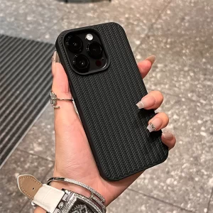 Luxury Knitting Grain Silicone Case – Soft Bumper Protective Cover for iPhone 1