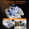 Luxury Glass Camera Lens MagSafe Shockproof Case for iPhone 3