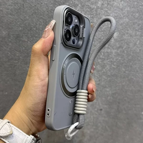 Luxury Kickstand Magsafe Case – Magnetic Soft Bumper Cover for iPhone 1