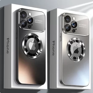 Luxury Glass Camera Lens MagSafe Shockproof Case for iPhone 1