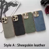 Leather Electroplated Lambskin Case – Luxury Protective Shell for iPhone 6