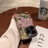 Leopard Print Flower Case – Shockproof Soft Silicone Cover for iPhone 4