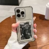 Transparent Card Slot Wallet Shockproof Case for iPhone 5