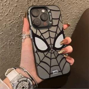 Marvel Spider-Man Black & White Case for iPhone – Cool Y2K Soft Cover 1