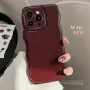 Korean Air Cushion Wine Red Shockproof Soft Case for iPhone 2