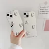 Korean Style Heart Mirror Case for iPhone – Cute Soft Silicone Cover 3