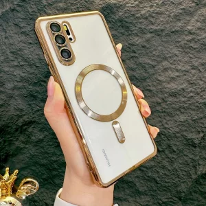 Luxury Magnetic Transparent Soft Case for Huawei P30 Pro 1