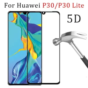 5D Full Glue Tempered Glass Case for Huawei P30 Lite 1