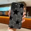 Black White Five-pointed Star Case – Shockproof Soft Bumper Cover for iPhone 6