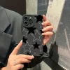 Black White Five-pointed Star Case – Shockproof Soft Bumper Cover for iPhone 2