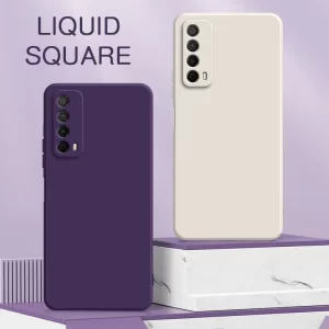 Original Square Liquid Silicone Case for Huawei P Smart Pro/Plus/S/Z (2018-2021) 1