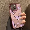 Butterfly Black & Purple Case for iPhone – IMD Plating Soft Cover 3