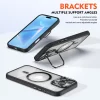 Luxury Magnetic Stand Glass Lens Protector Case for iPhone 4
