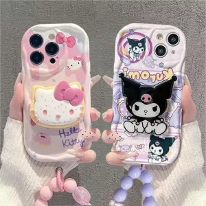 Kuromi Hello Kitty Bracelet Phone Case for iPhone 1