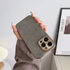 Leather Electroplated Lambskin Case – Luxury Protective Shell for iPhone 2
