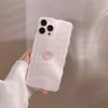 Cute 3D Crystal Bow Love Heart Clear Case for iPhone 16, 15, 14, 13, 12, 11 Pro Max 3