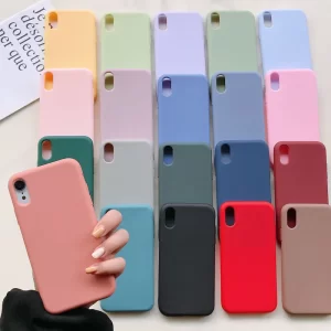 Luxury Soft Silicone Candy Case for iPhone – Mini Pro Max TPU Cover 1