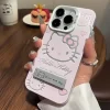 Luxury Pink Hello Kitty Bracket Phone Case for iPhone 16, 15, 14, 13, 12, 11 Pro Max 2