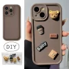 Cute 3D Bear Coffee Case for iPhone – Soft Matte Silicone Cover 6