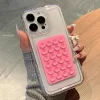 3D Suction Cup Airbag Transparent Shockproof Case for iPhone 16, 15, 14 Pro Max & More 2