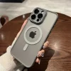 Matte Magnetic Case for iPhone – Magsafe Wireless Charging Armor Cover 5