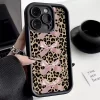 Pink Bow Leopard Case for iPhone – Cute Shockproof Bumper Cover 2