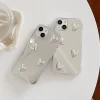 Korean Style Heart Mirror Case for iPhone – Cute Soft Silicone Cover 4