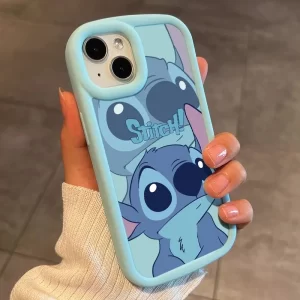 Stitch Love Big Eye Cute Phone Case for iPhone 16, 15, 14, 13, 12, 11 Pro Max 1