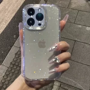 Luxury Bling Glitter Transparent Shockproof Case for iPhone 1