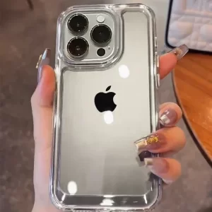 Transparent Shockproof Armor Case for iPhone – Luxury Silicone Protection 1