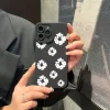 Black Stylish Flower Pattern Phone Case for iPhone 4