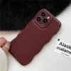 Korean Air Cushion Wine Red Shockproof Soft Case for iPhone 4