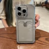Luxury Transparent Card Holder Case for iPhone 5