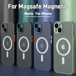 Luxury Matte Magsafe Case for iPhone – Magnetic Wireless Charging Protection 1