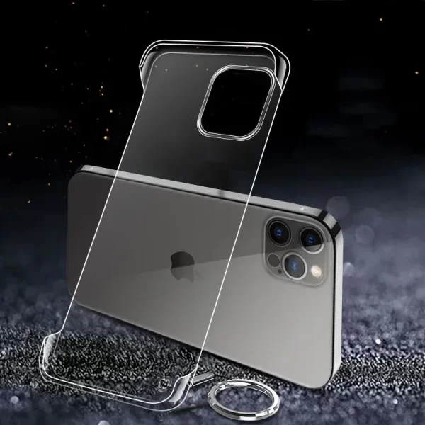 Slim Frameless Clear Case – Transparent Plastic Cover for iPhone 1