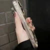 Laser Dazzling Water Ripple Case – Glitter Shockproof Soft Cover for iPhone 4