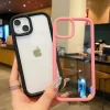Candy Transparent Acrylic Hard Case – Crystal Clear Shockproof Bumper Cover for iPhone 3