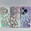 Plating Colorful Shiny Feather Case for Huawei Pura 70 Pro & Mate Series 6