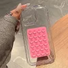3D Suction Cup Airbag Transparent Shockproof Case for iPhone 16, 15, 14 Pro Max & More 3