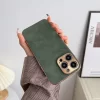 Leather Electroplated Lambskin Case – Luxury Protective Shell for iPhone 4