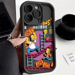 Funny Cartoon Simpsons Shockproof Case – Silicone Protective Shell for iPhone 1