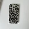 Leopard Print Pink Purple Case – Y2K Soft Back Cover for iPhone 5