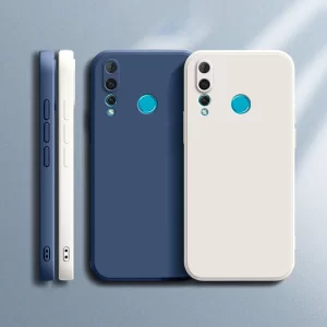 Camera Protection Square Liquid Silicone Case for Huawei P40 Lite E 1