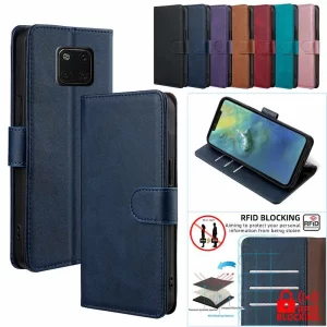 Business Leather Flip Wallet Case for Huawei Mate 9/10/20 Pro 1