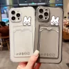 Card Holder Wallet Case – Soft Silicone Slot Cover for iPhone 2